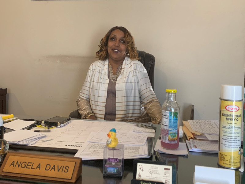 Office Manager of Carolina Concrete Finishing Angela Davis