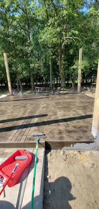 Stamped concrete project