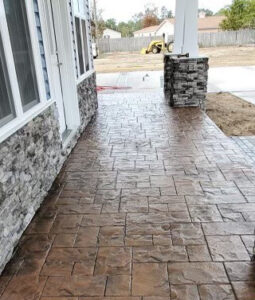 stamped residential concrete